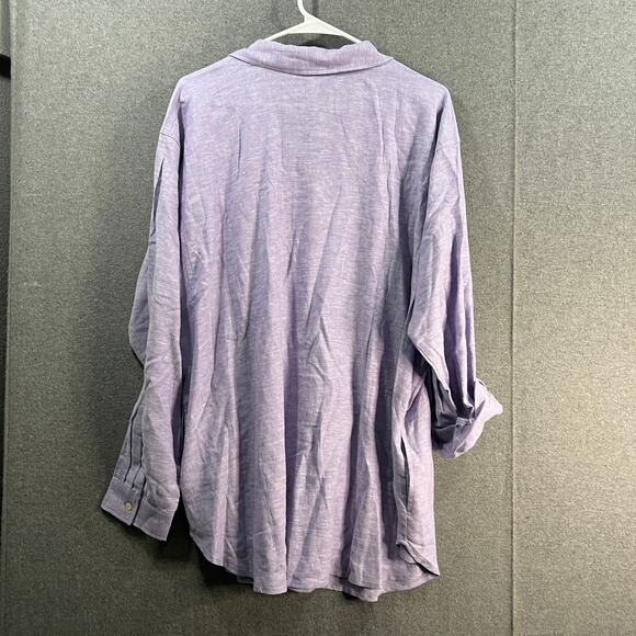 Susan Graver Pure Regular Cross Dued Linen Blend Sweet Lilac X-Large - Picture 2 of 10